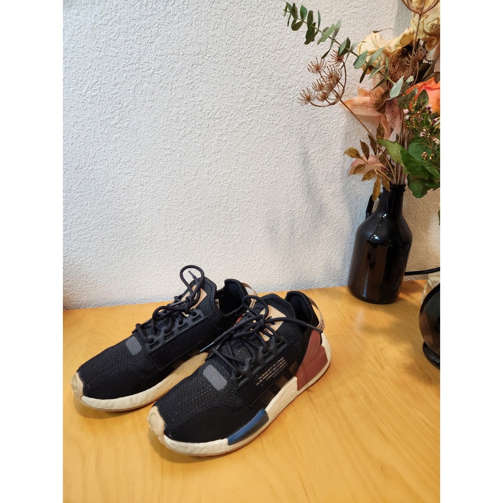 Adidas NMD R1 V3 Running Shoes Lightweight Sneakers‎ Black Casual 245 M6 W7.5